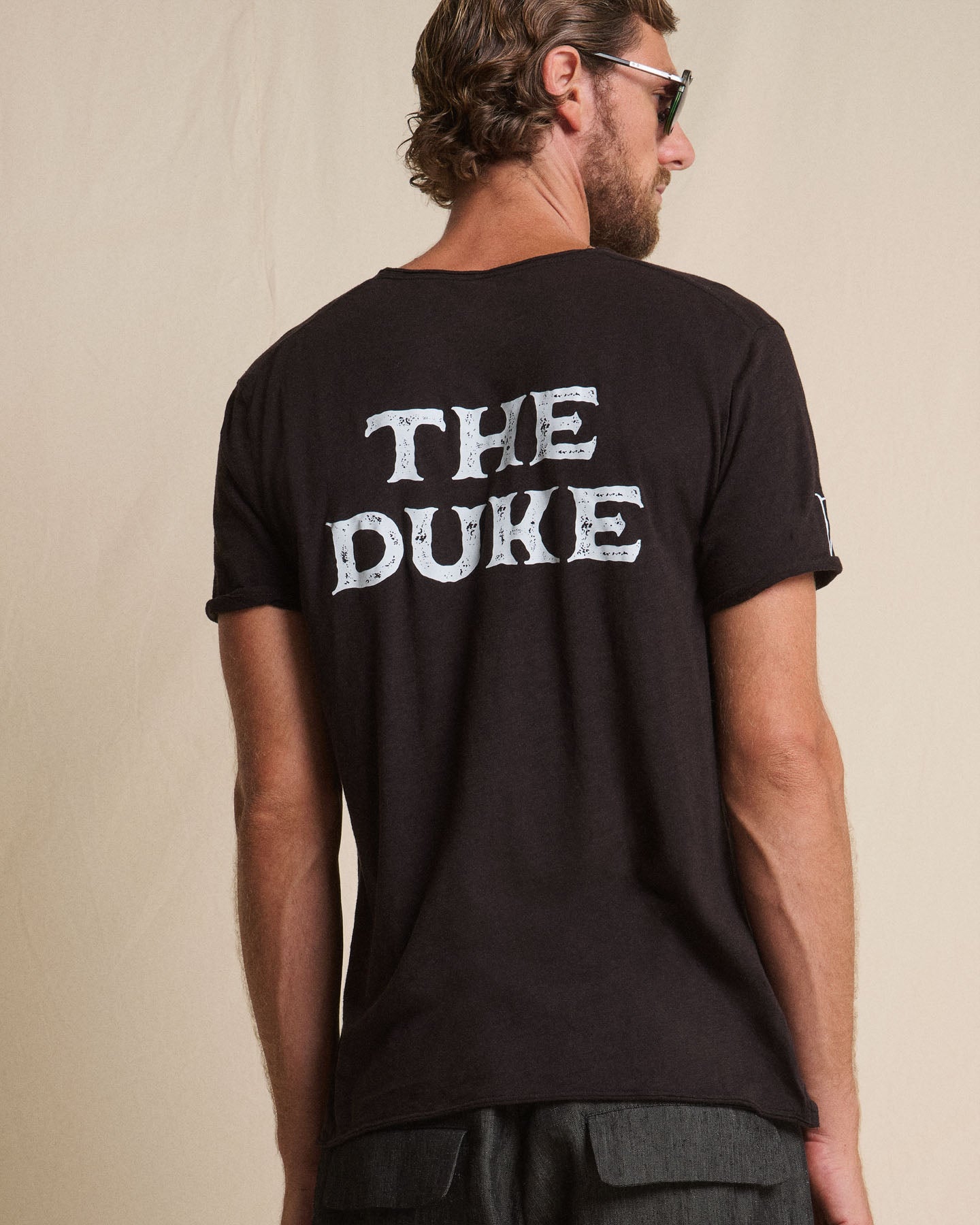 V NECK GRAPHIC TEE - THE DUKE